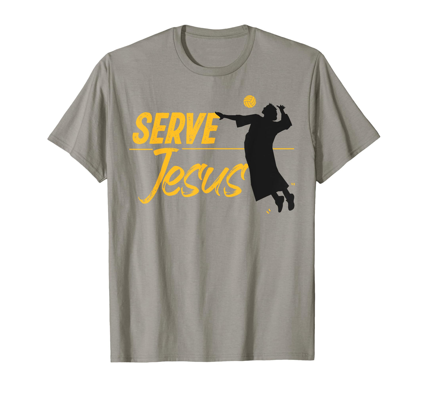 Volleyball Player Team Jesus Christian Serve Jesus T-Shirt