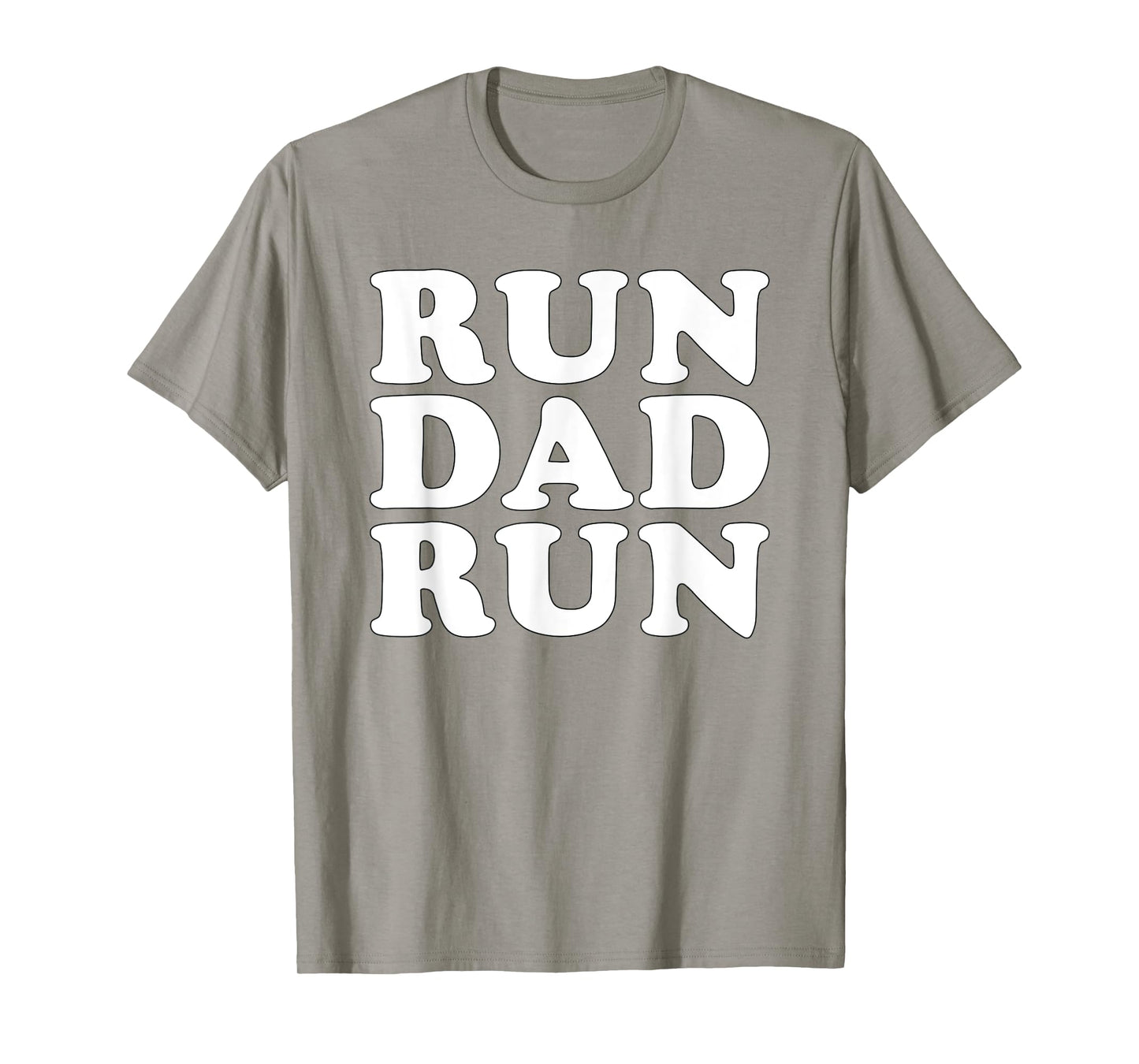 Run Dad Run T-Shirt Marathon Running Spectator Shirt T-Shirt