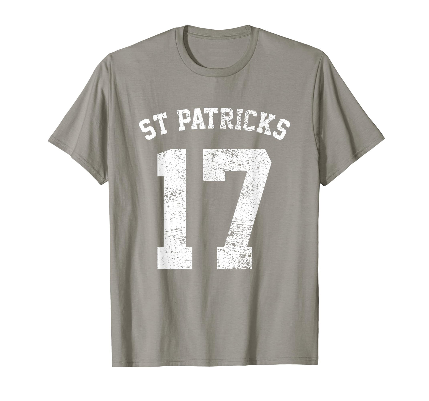 St Patricks Day March 17 Retro Distressed College Varsity T-Shirt