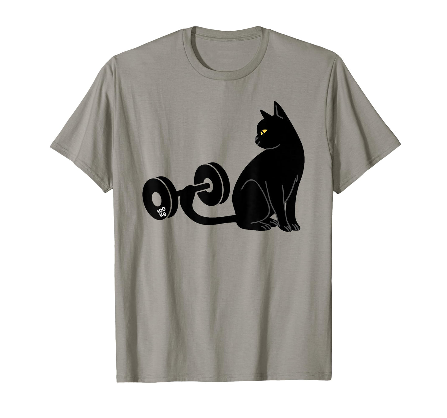 Deadlifting Cat Workout Gym Fitness Exercise Weightlifting T-Shirt
