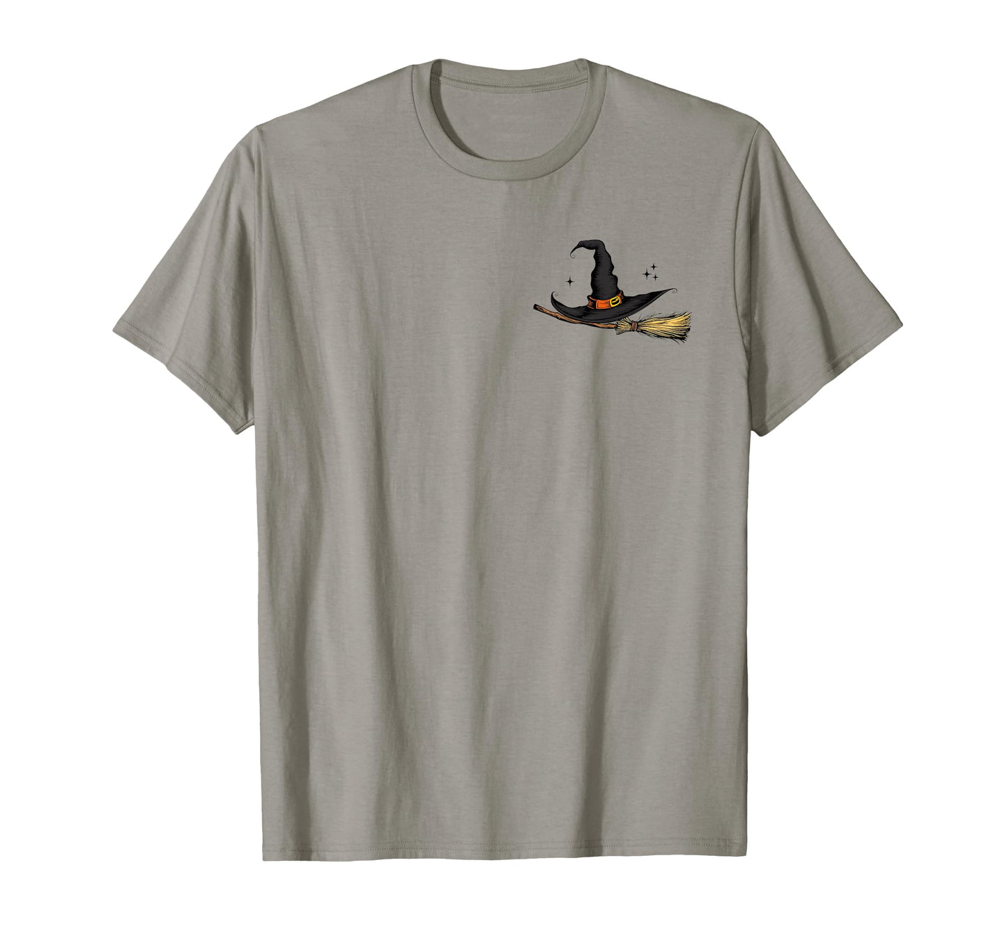 Yes I Can Drive A Stick Funny Halloween Spooky Witch 2 Sided T-Shirt