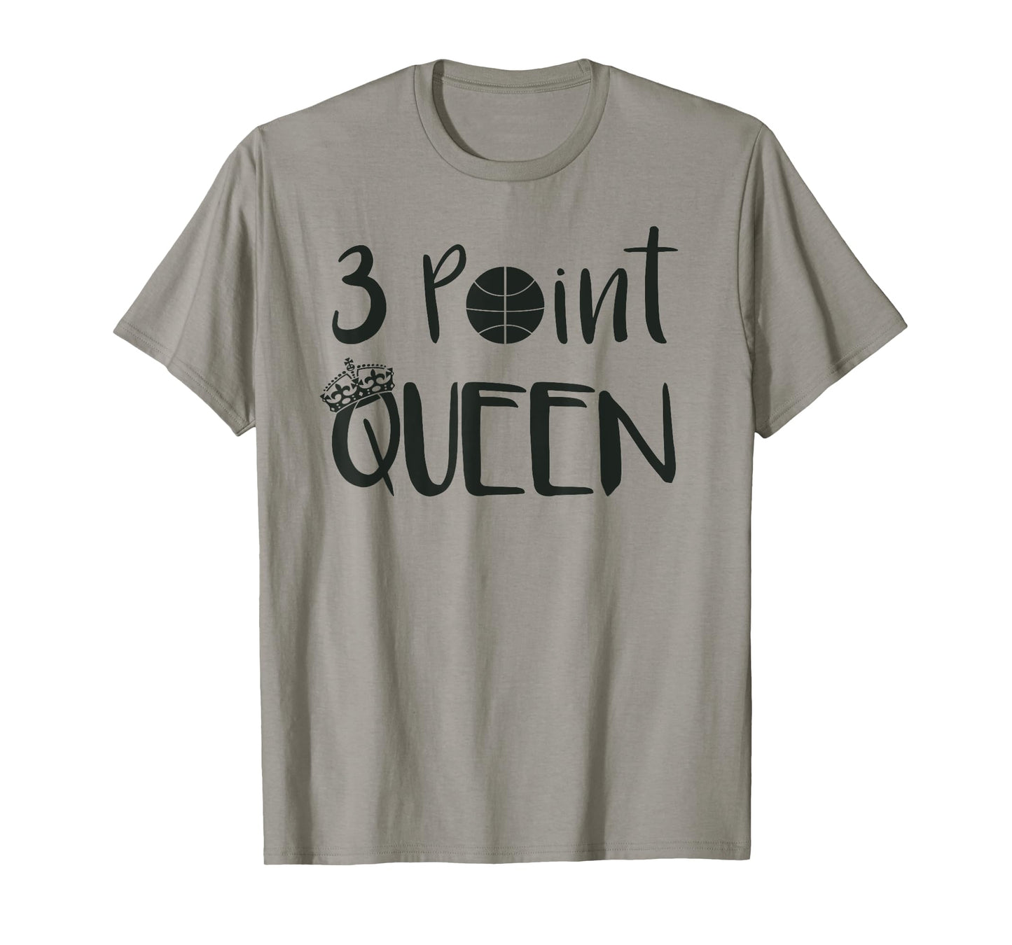Youth Basketball Shirt 3 Point Queen Cute Girls Sports Gift T-Shirt