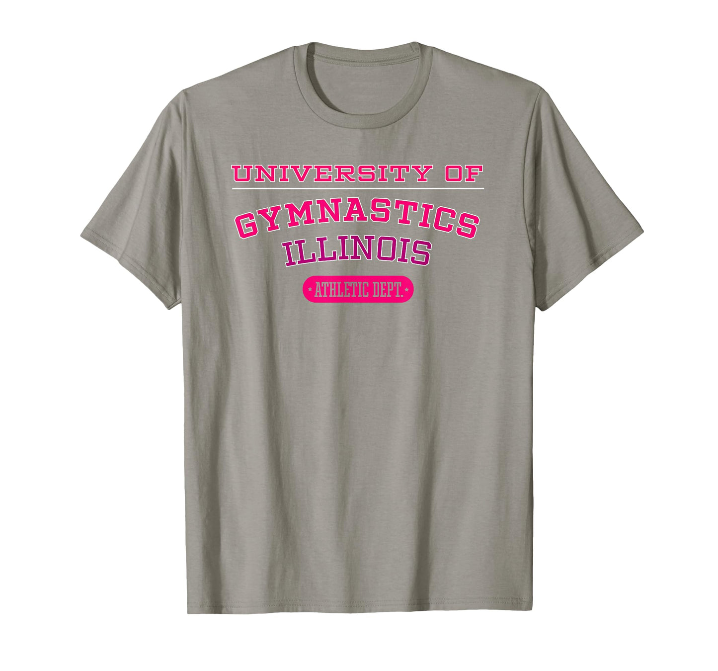 University of Gymnastics ILLINOIS Athletic Dept. T-shirt T-Shirt