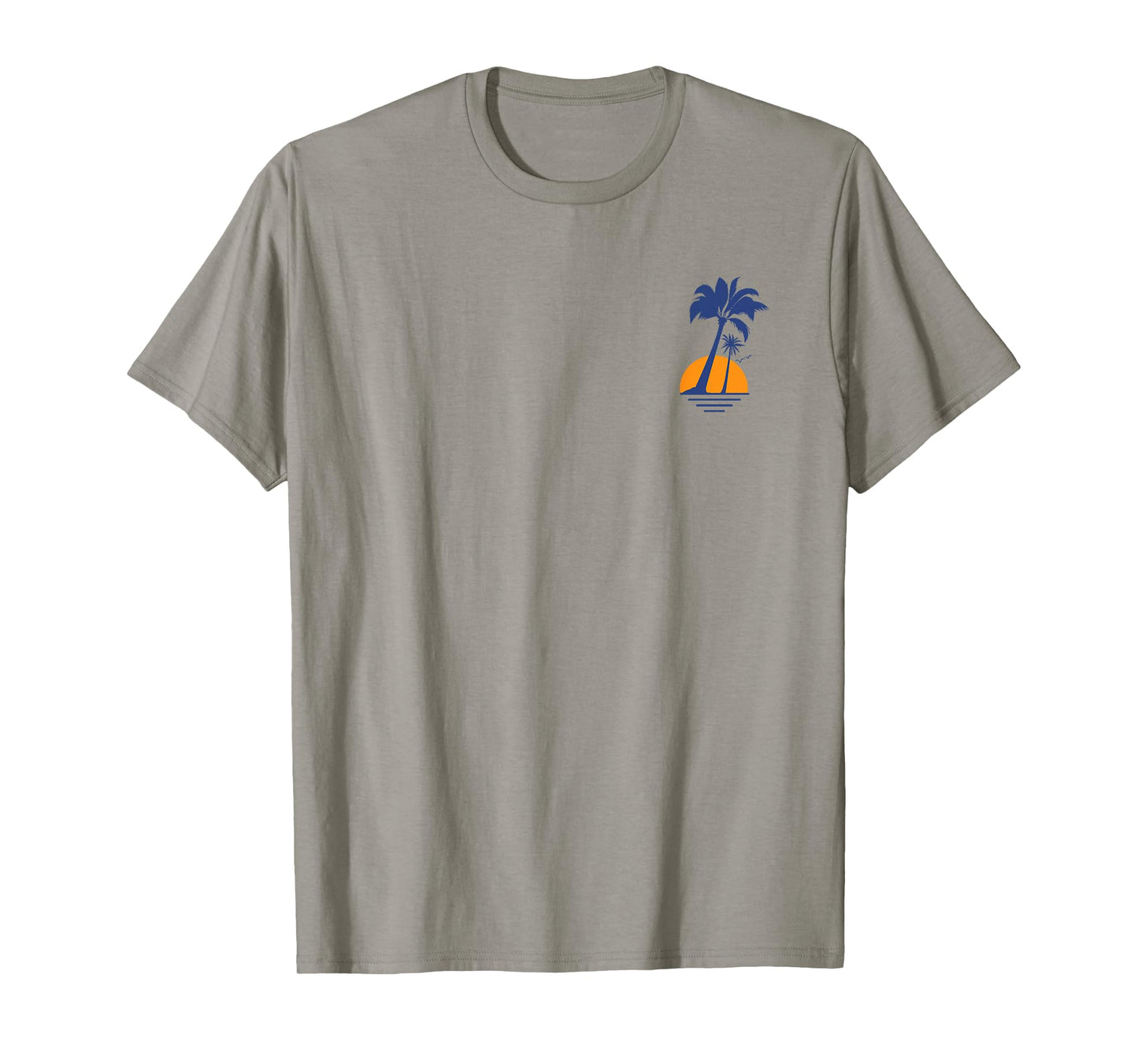 Cool Summer Beach Vacation Men Women Sunset Palm Tree T-Shirt