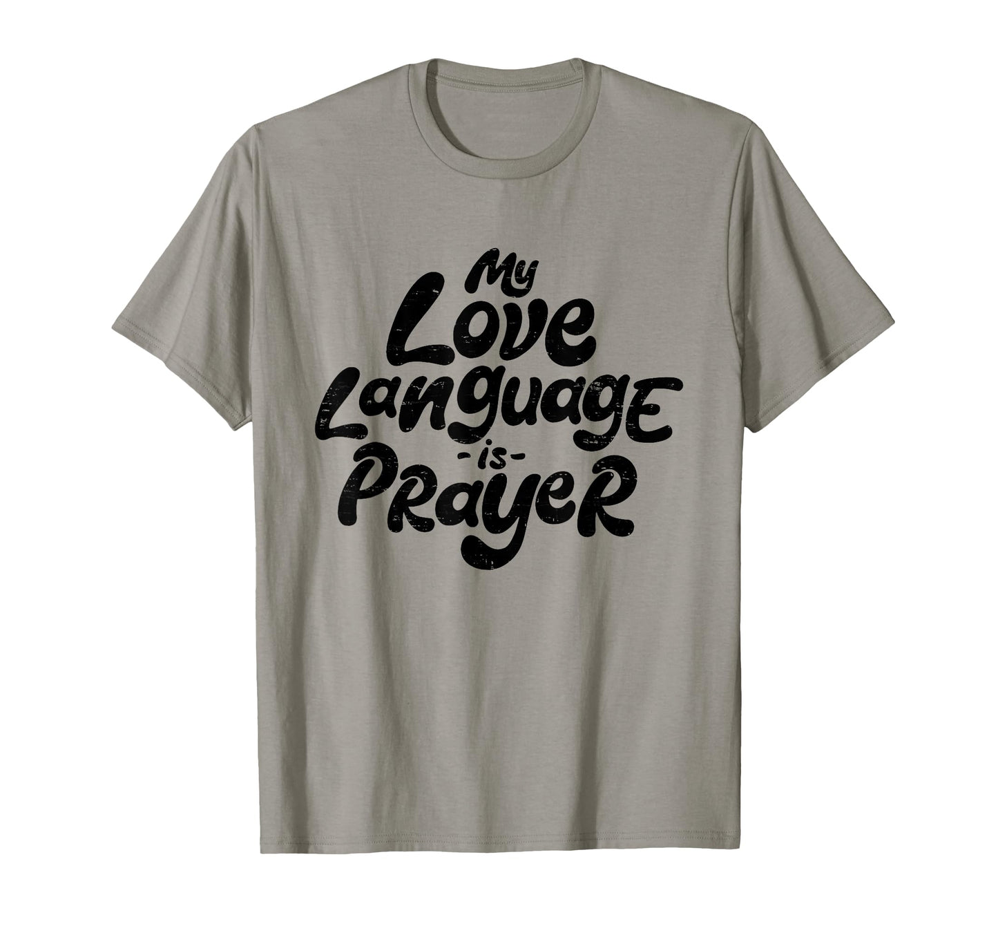 Retro My Love Language Is Prayer Jesus Christian Easter T-Shirt