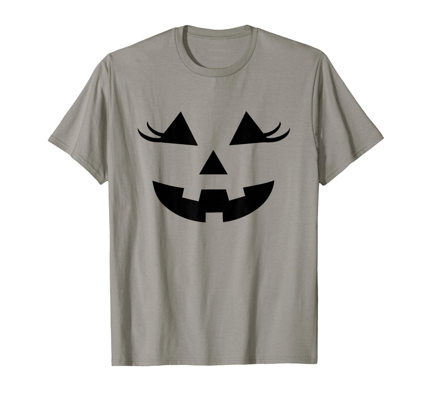 Pumpkin Lashes for Pink Halloween Vibe Jack O Lantern Face T-Shirt