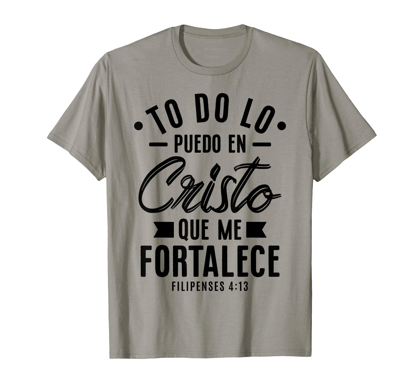Camisetas Cristianas en espanol Frases Biblia Filipense 4:13 T-Shirt