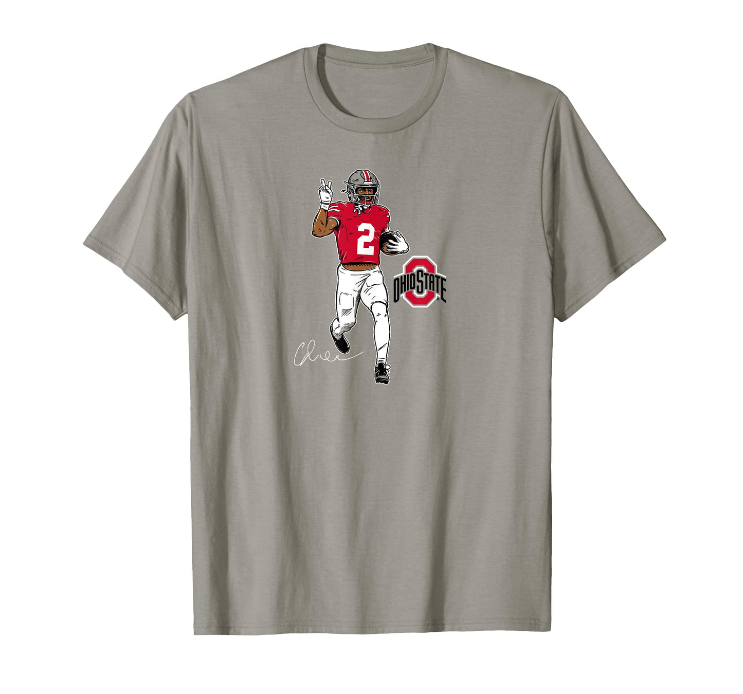 Caleb Downs - Superstar Pose - Ohio State Football T-Shirt