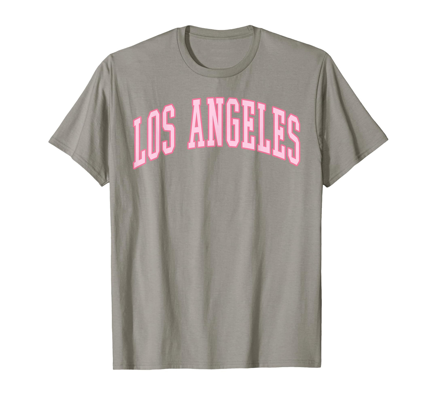 Los Angeles Vintage Preppy Varsity Pink Sports T-Shirt
