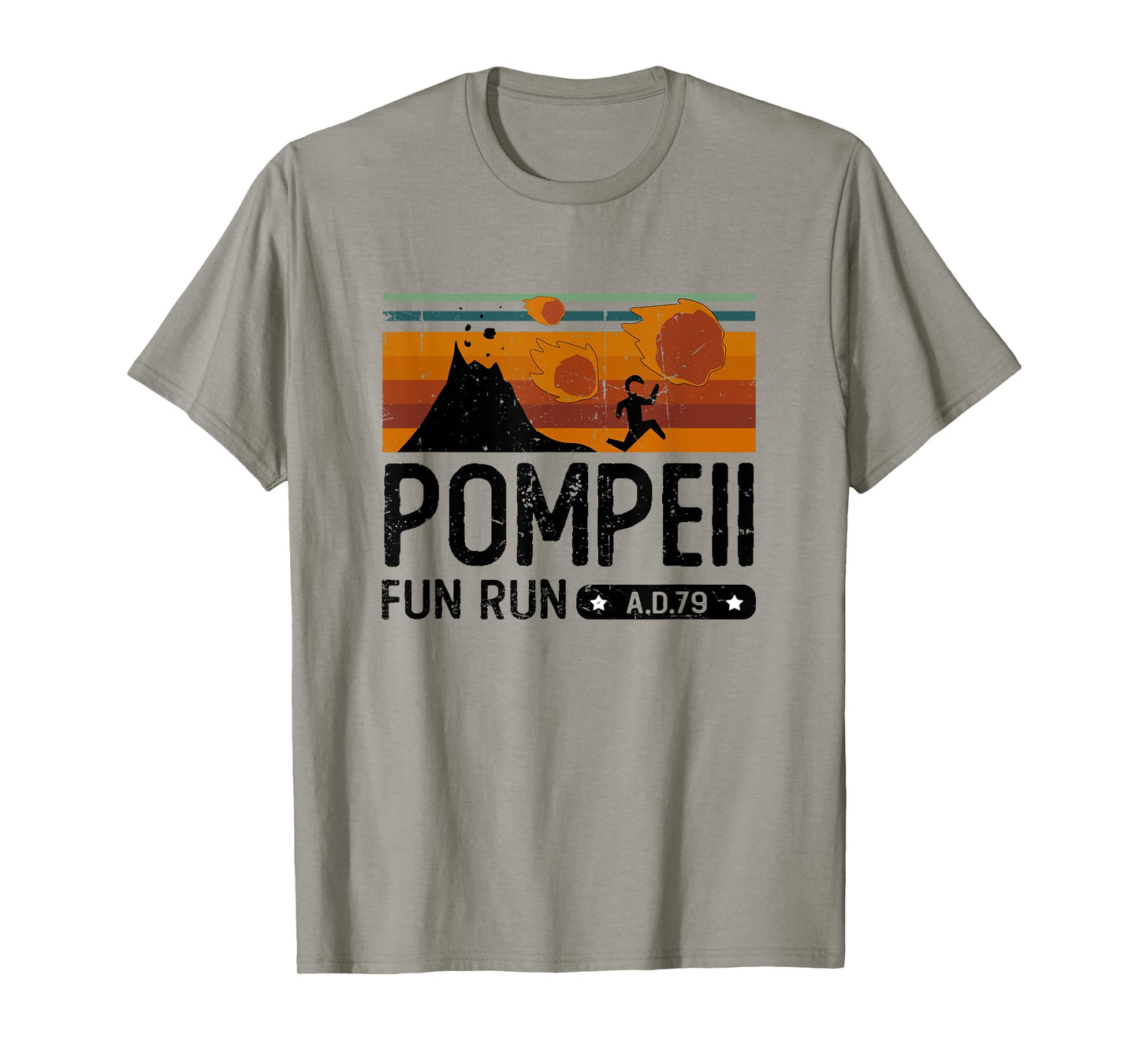 Pompeii Fun Run 79 AD Retro Vintage T-Shirt T-Shirt