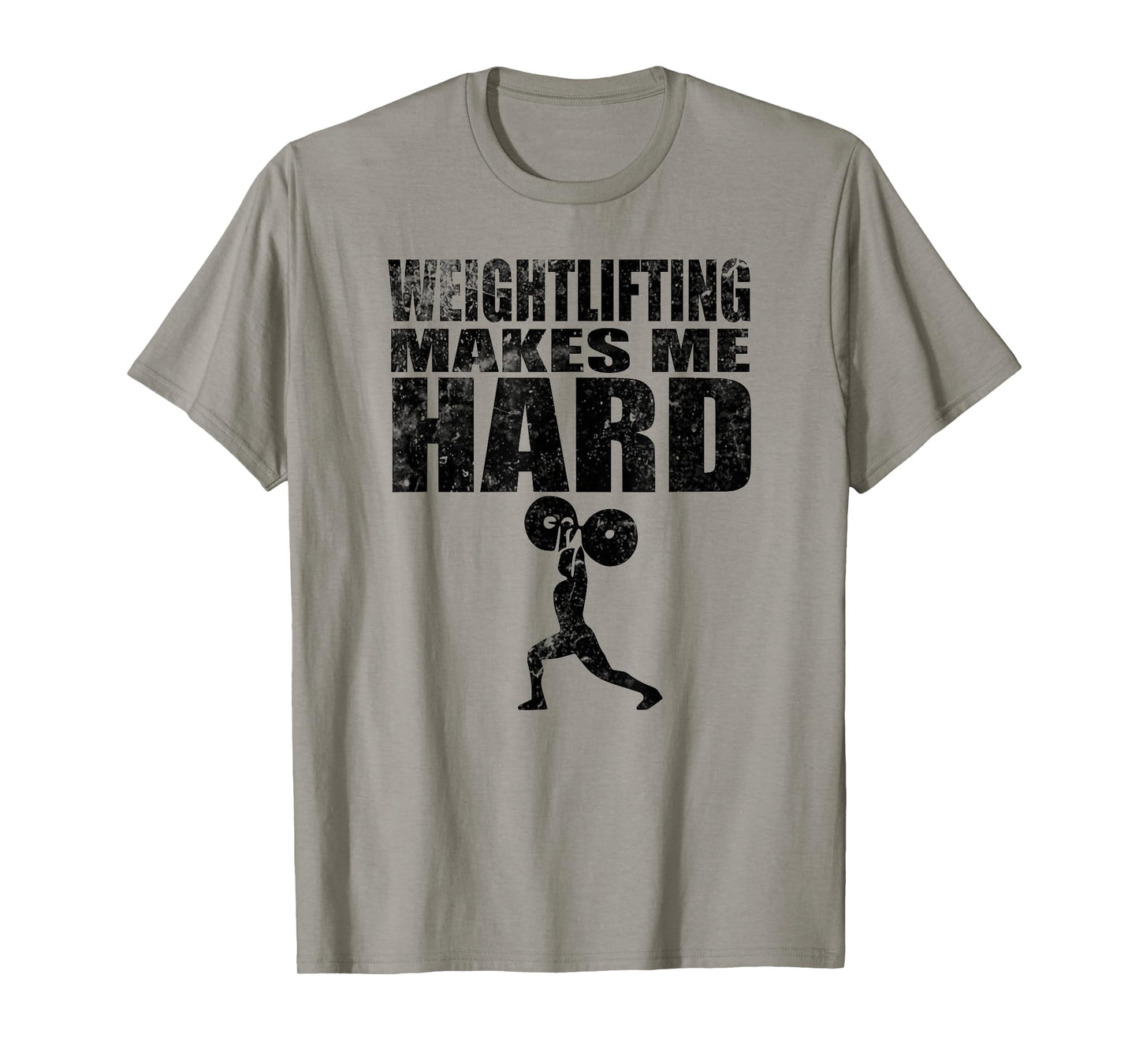 Weightlifting Makes Me Hard funny fitness T-Shirt