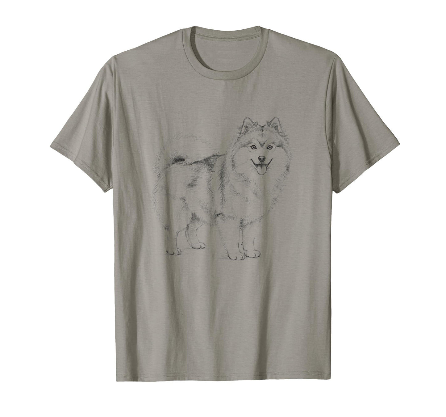 Vintage Pomsky Drawing Art Design T-Shirt