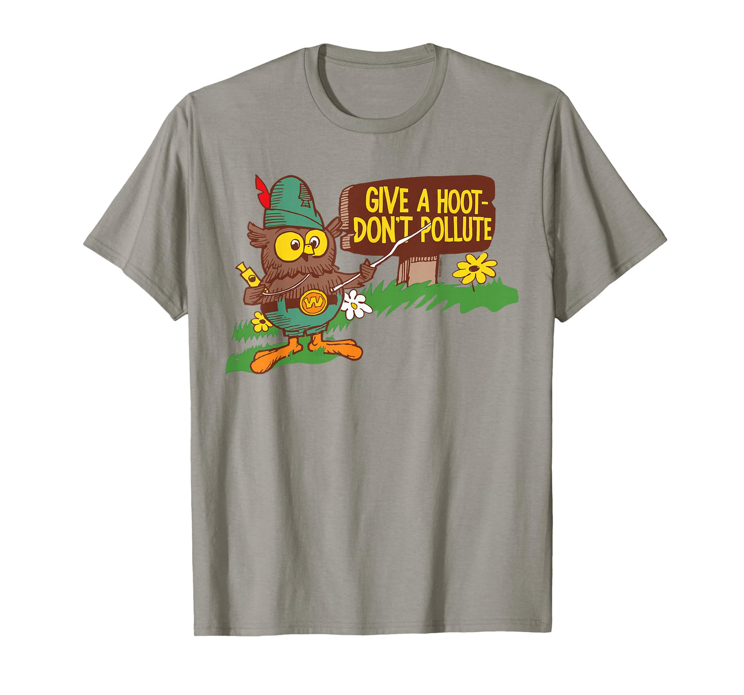 Give A Hoot - Don't Pollute Woodsy Owl Officially Licensed T-Shirt