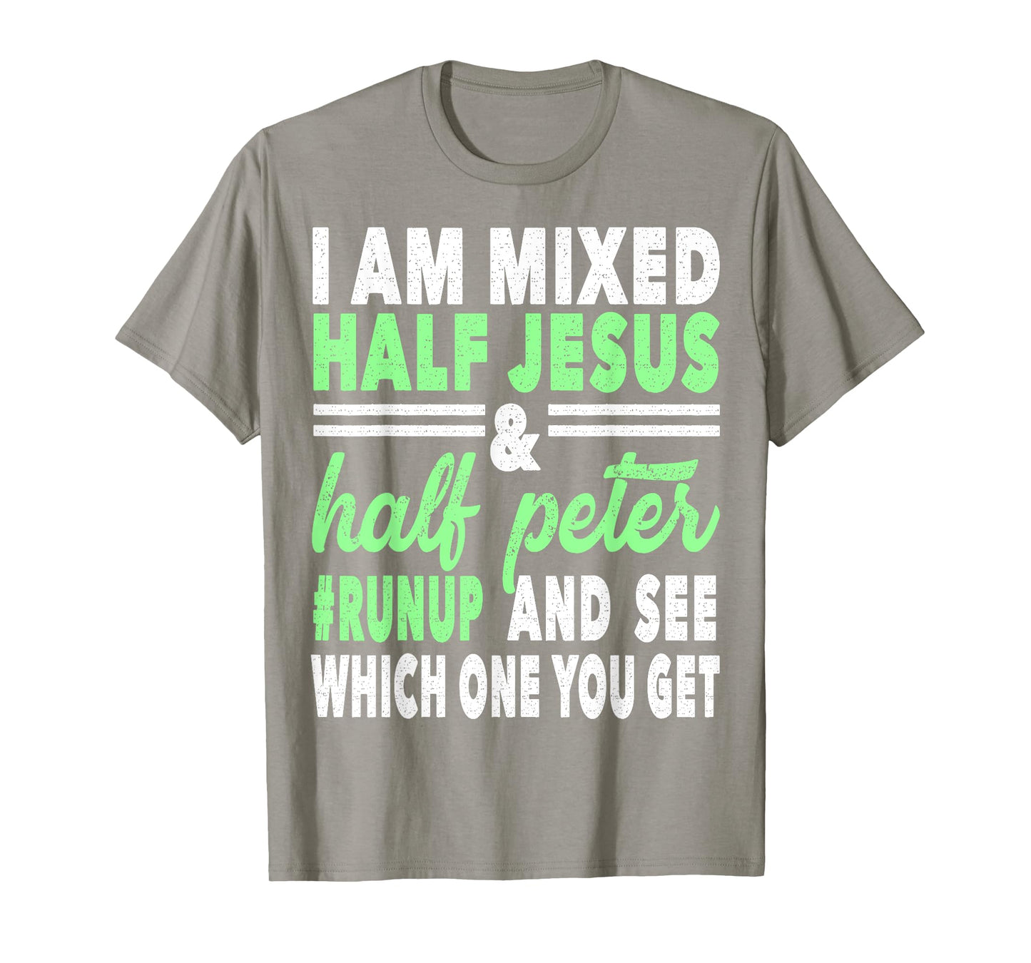 Mixed Half Jesus and Half Peter Gift for a Christians T-Shirt