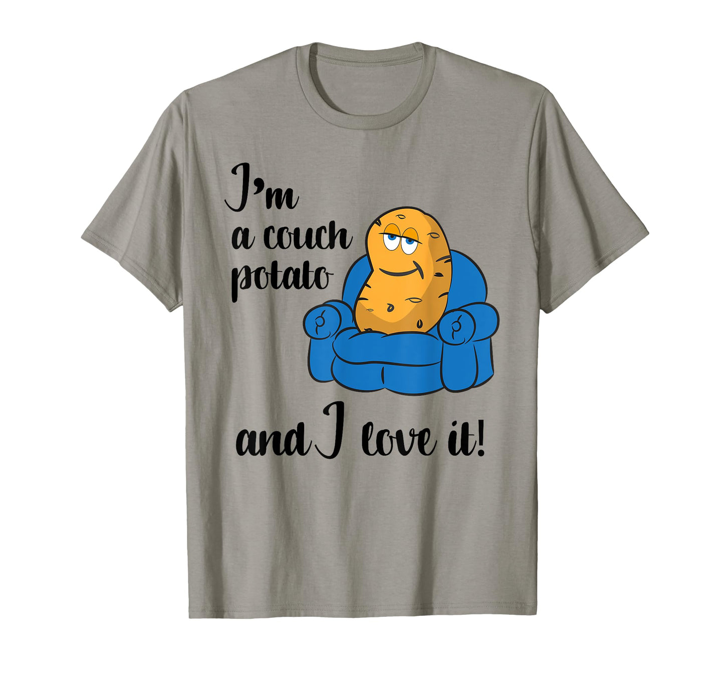 Funny Adult Couch Potato T-Shirt T-Shirt