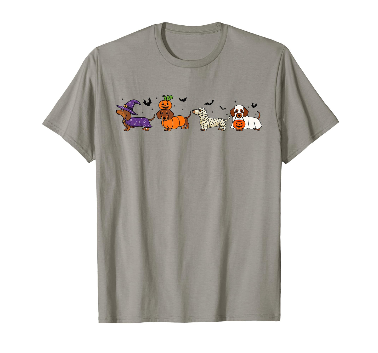 Weiner Dog Witch Happy Halloweenie Cute Halloween Dachshund T-Shirt