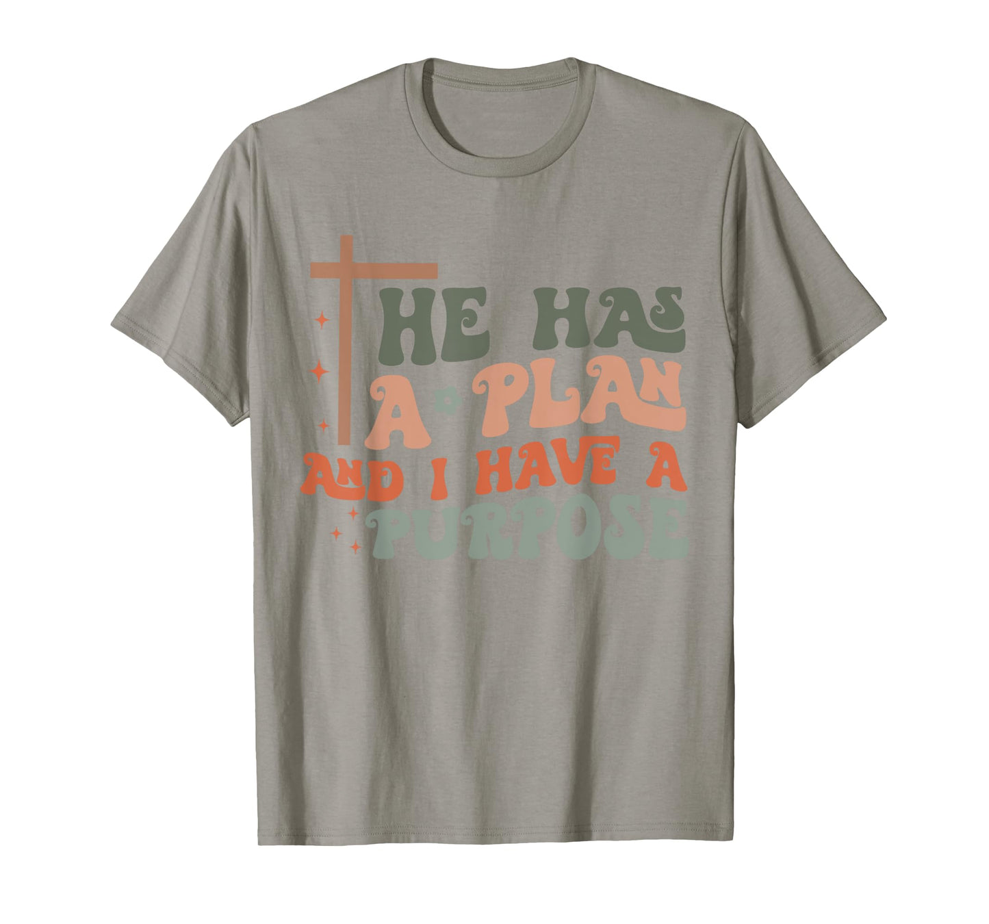 Christian Merch / God Jesus Plan Purpose Cross Vintage T-Shirt