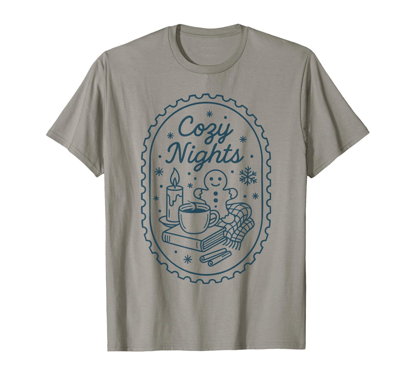 Cozy Night Season Christmas Vintage Retro Men Women Kid Xmas T-Shirt