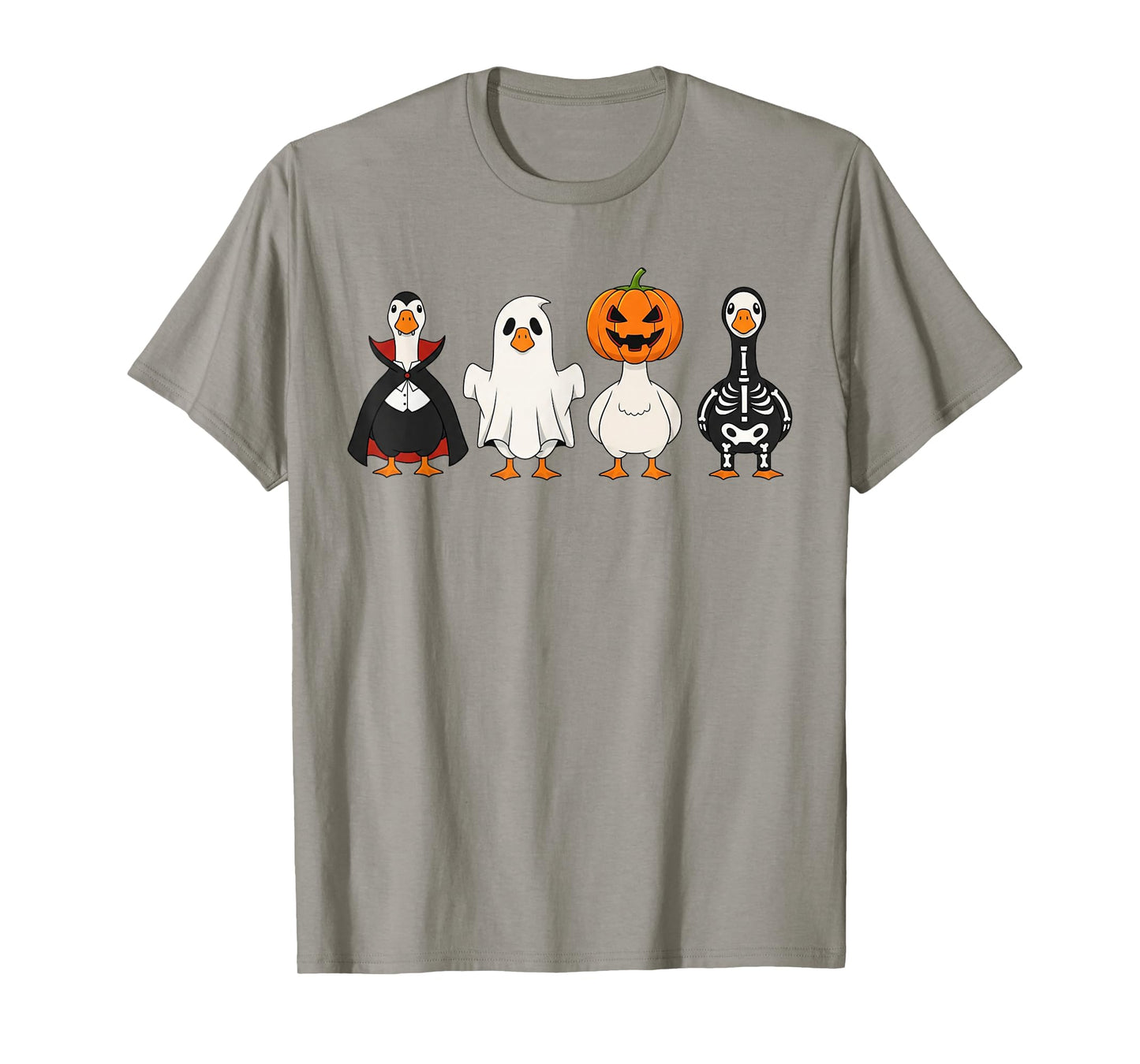 Gooses in Witch Ghost Pumpkin Costume Cosplay Halloween Day T-Shirt