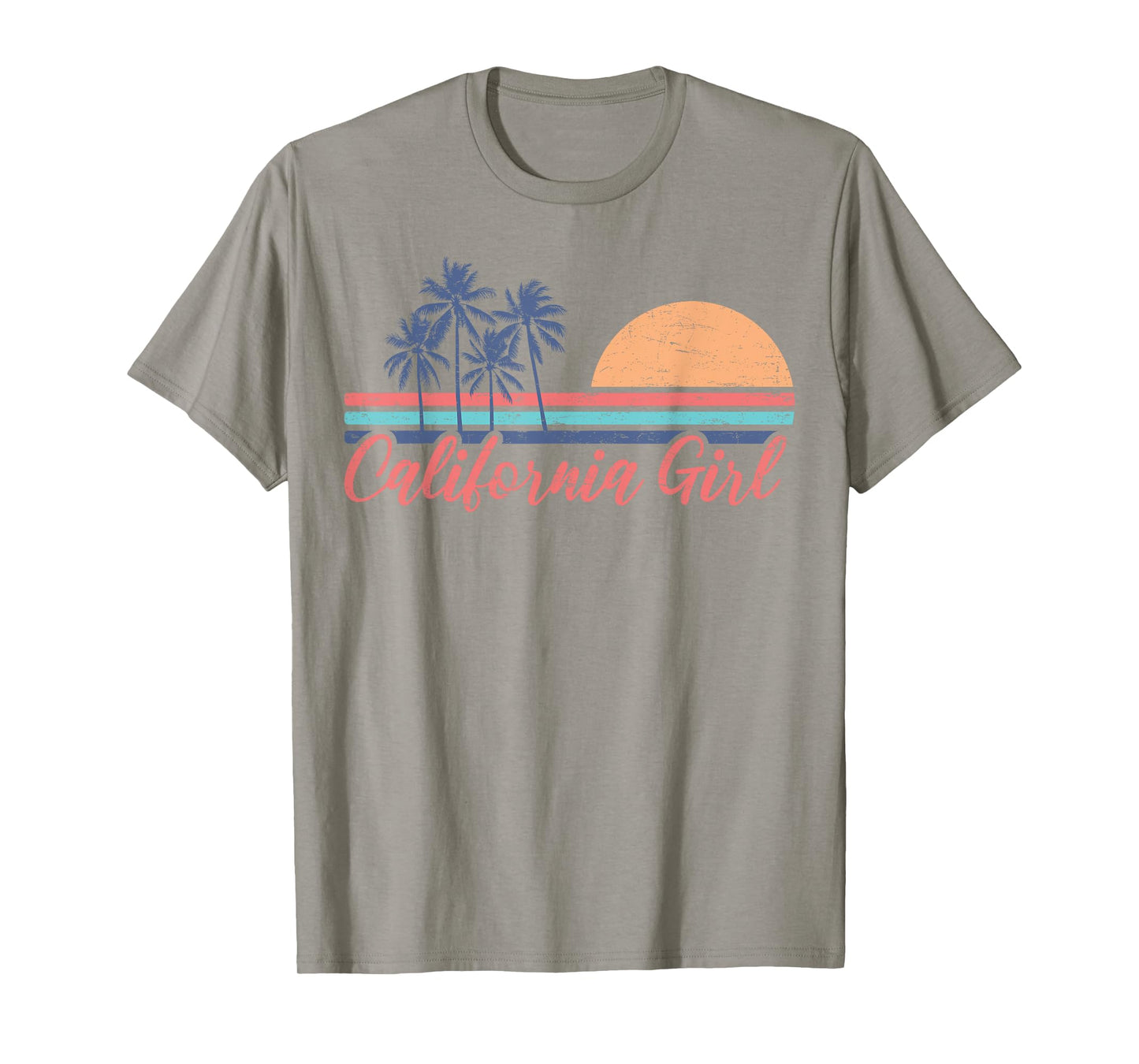 California Girl Cute Cali Girl Retro Beach Summer Vacation T-Shirt