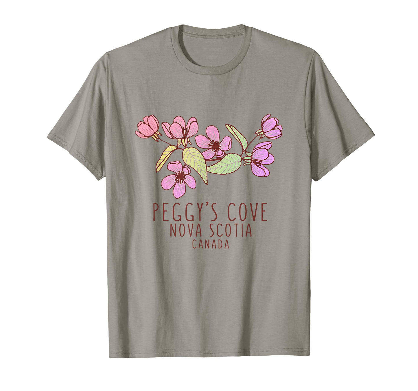 Peggy's Cove Nova Scotia Canada Wildflowers T-Shirt