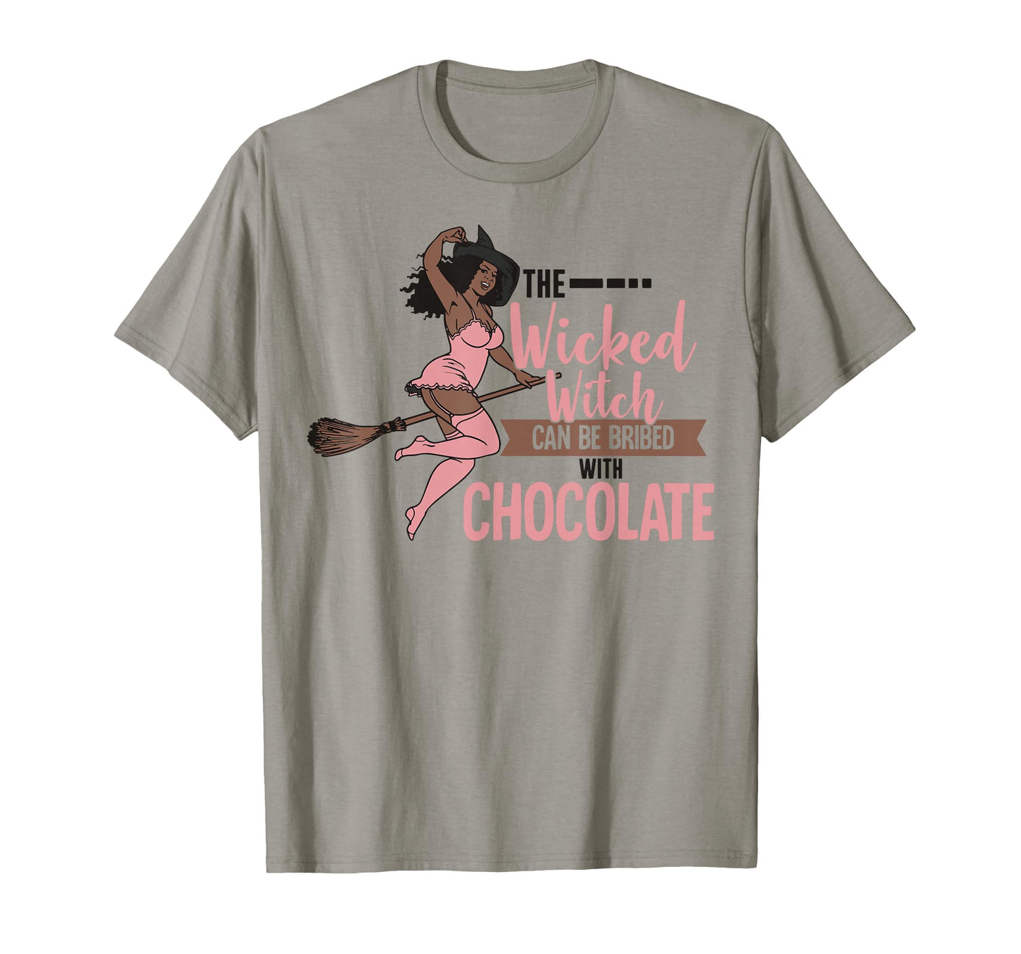 Funny Wicked Black Witch Chocolate Melanin Halloween Witches T-Shirt
