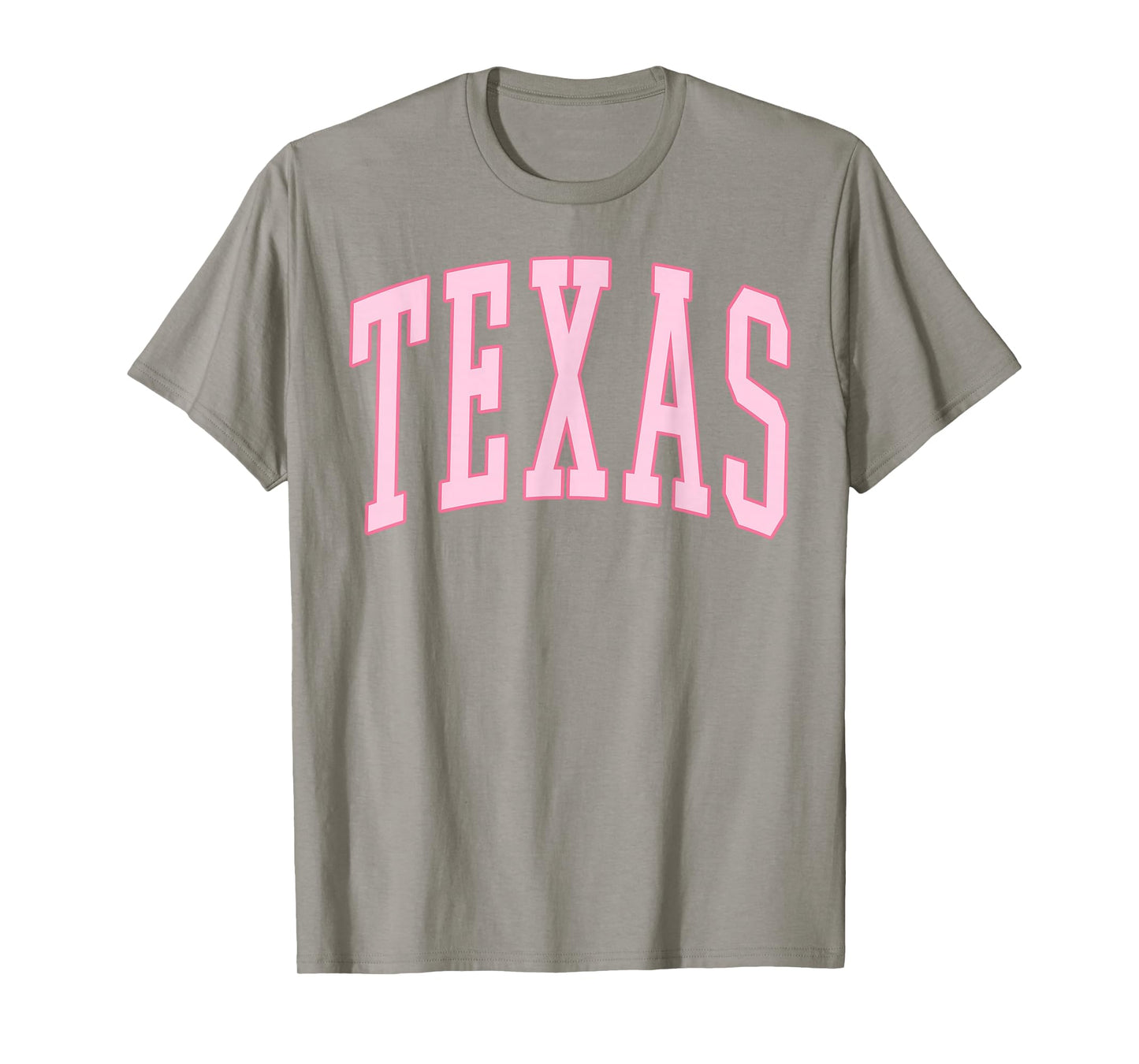 Texas Vintage Preppy Varsity Pink Sports T-Shirt