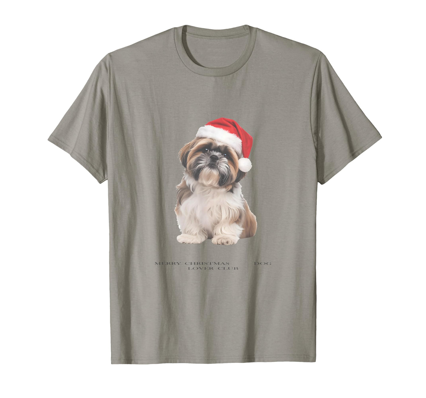 Shih Tzu Christmas Dog Vintage T-Shirt