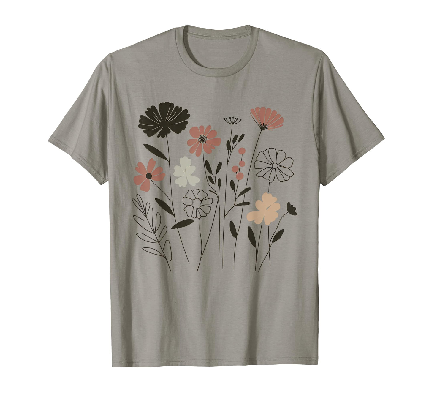 Vintage Wildflower Boho Floral Graphic for Nature Lovers T-Shirt