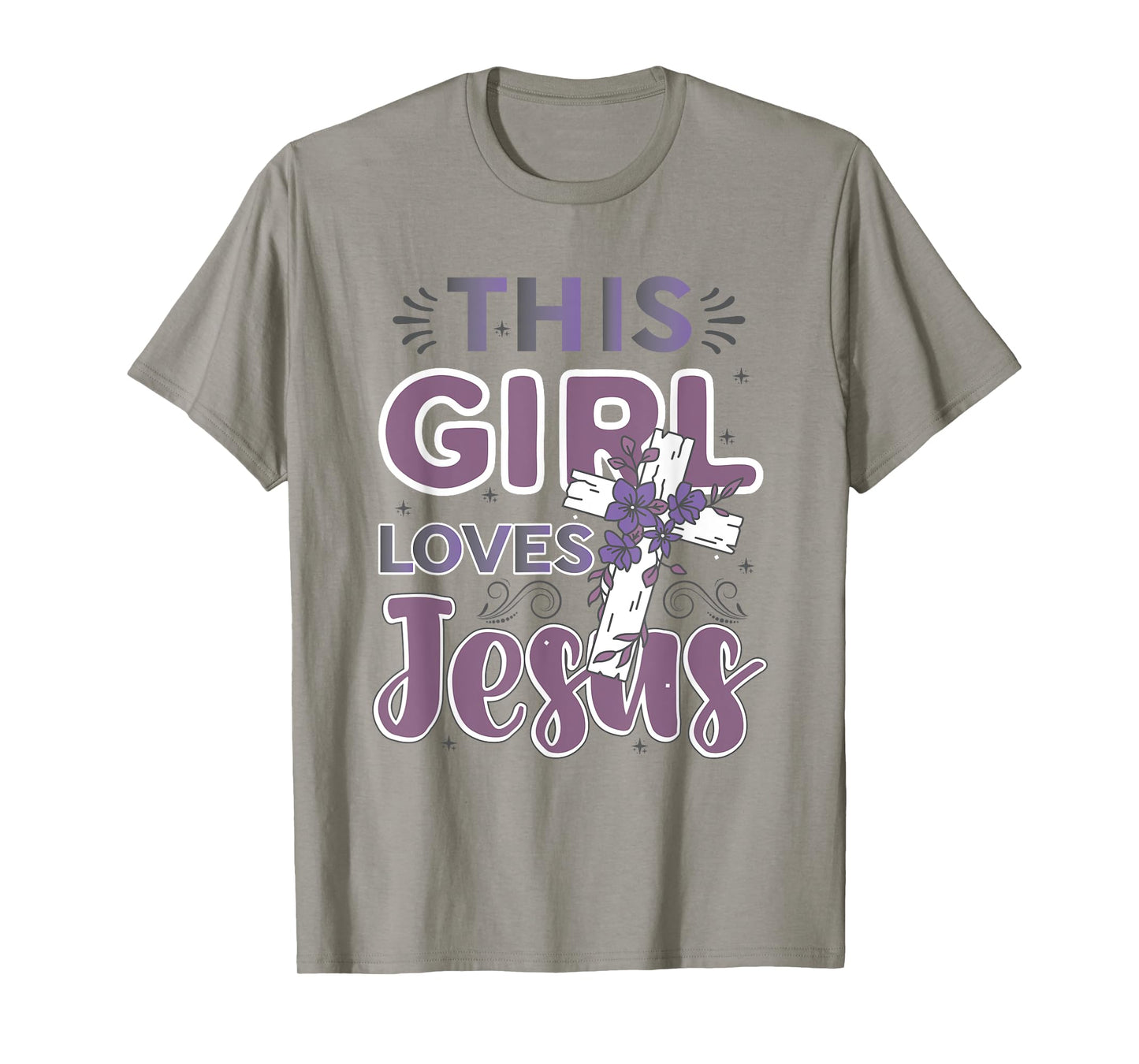 This Girl Loves Jesus Cute Christian Girl Jesus T-Shirt