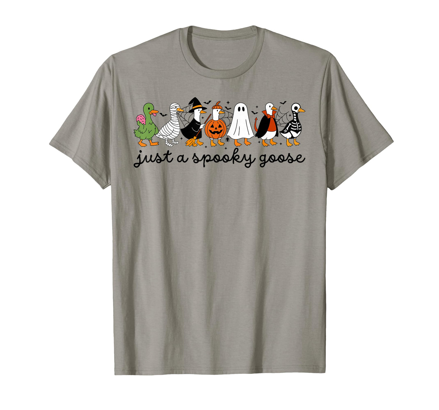 Just A Spooky Goose Halloween Silly Goose Funny Halloween T-Shirt