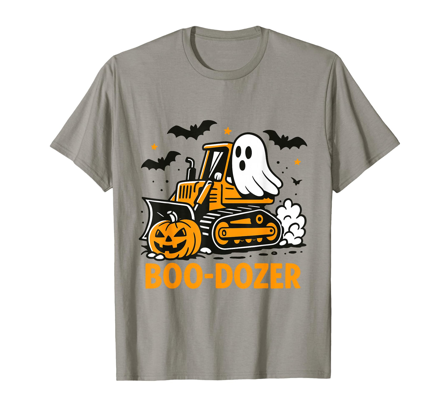 Funny Halloween Boo-Dozer Ghost Trucks Costume Party Kids T-Shirt