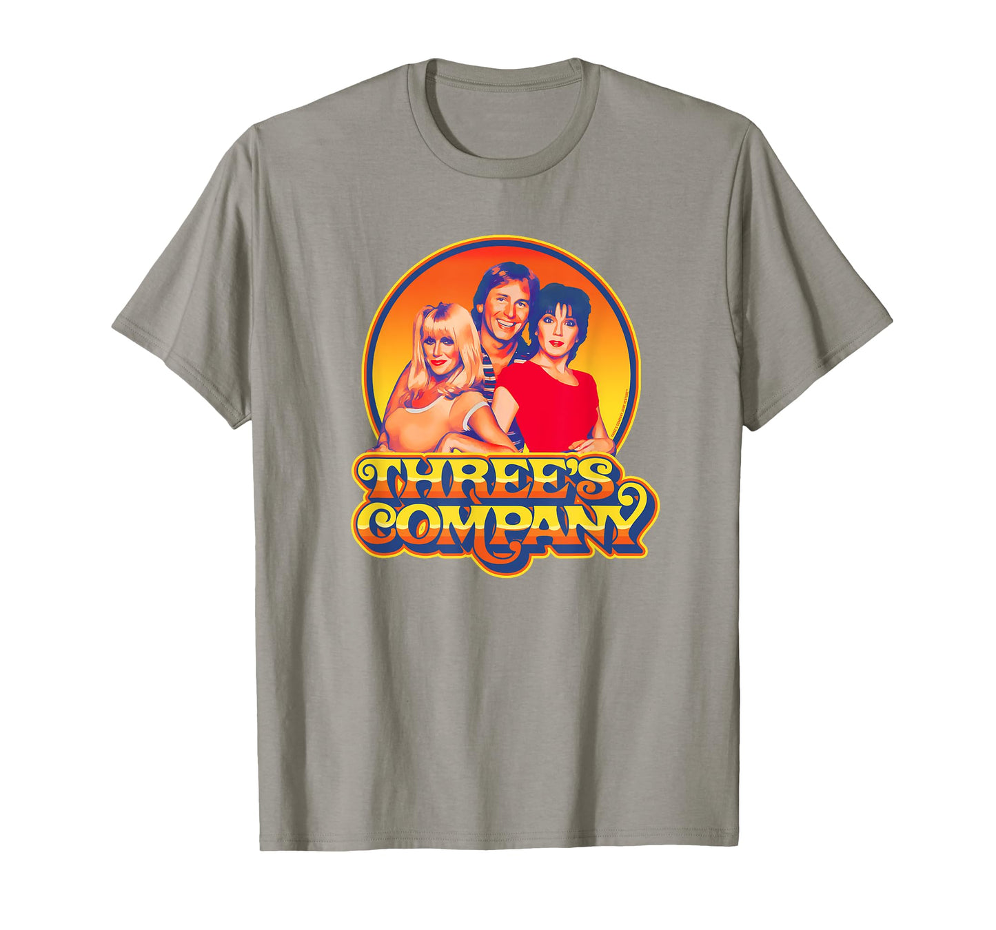 Three's Company 1980's Sunset Retro Jack Jan & Chrissy T-Shirt