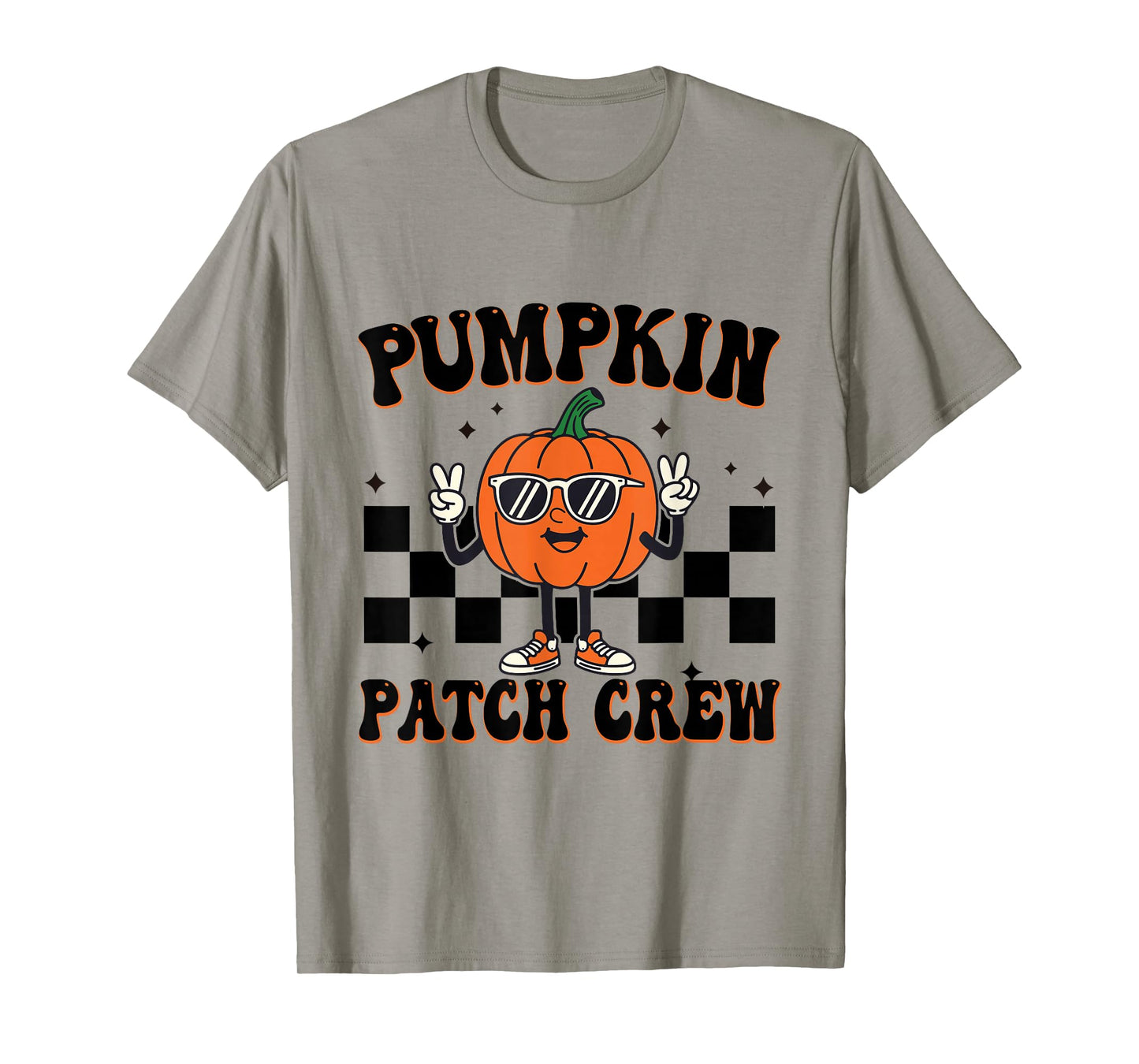 Pumpkin Patch Crew Matching Family Halloween Groovy T-Shirt