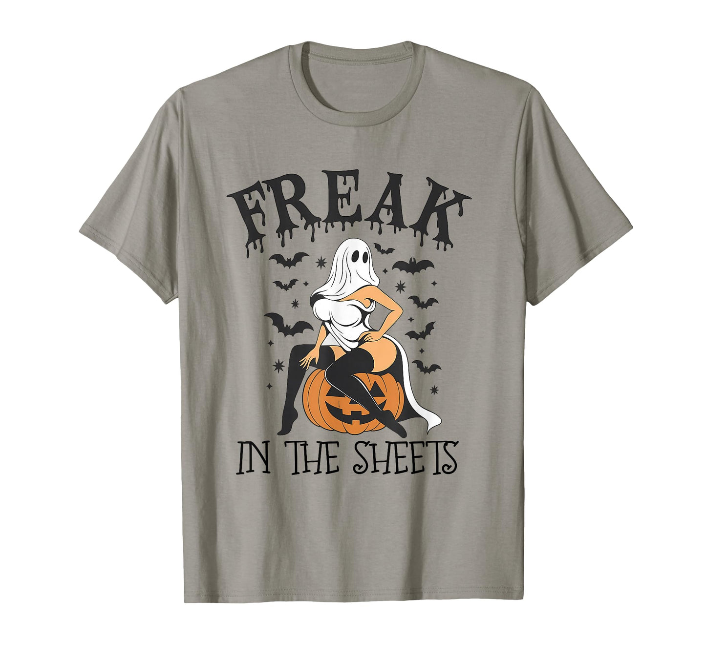 Halloween Freak in The Sheets, Ghost Girl Spooky Season Tee T-Shirt