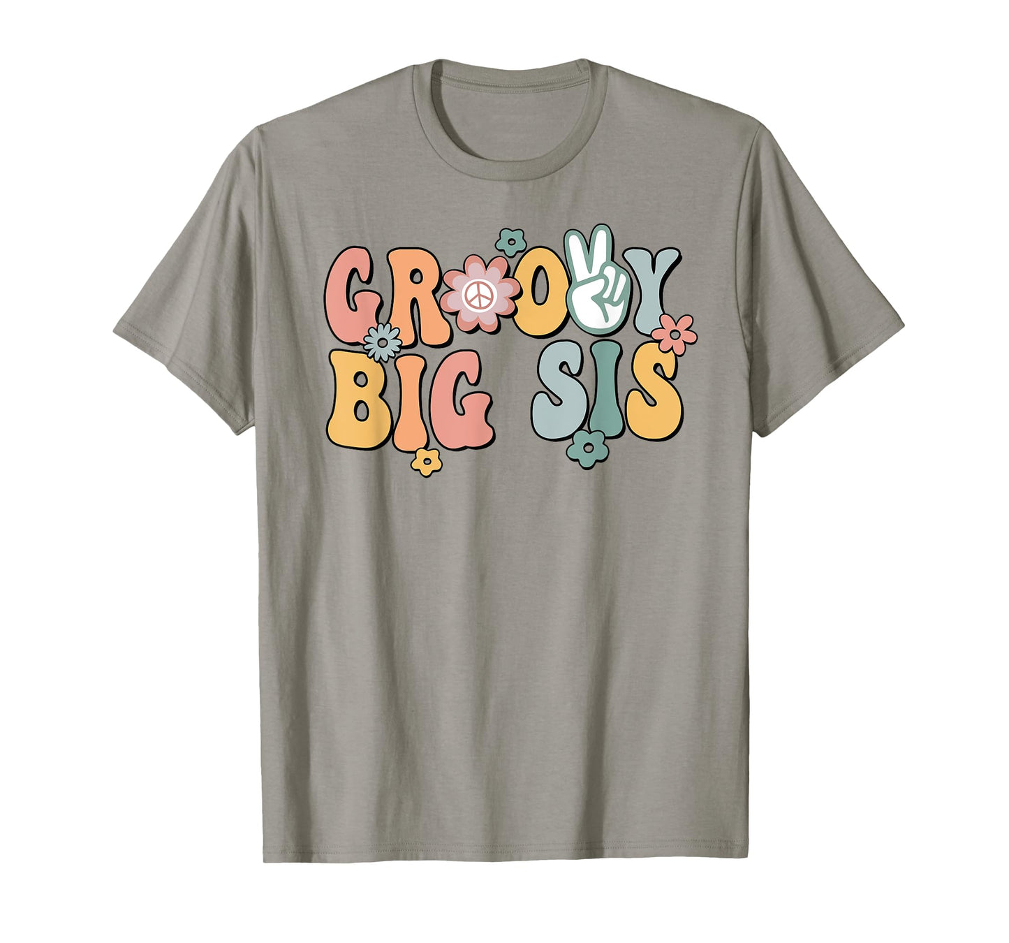 Groovy Big sis Retro Sister Matching Family 1st Birthday T-Shirt