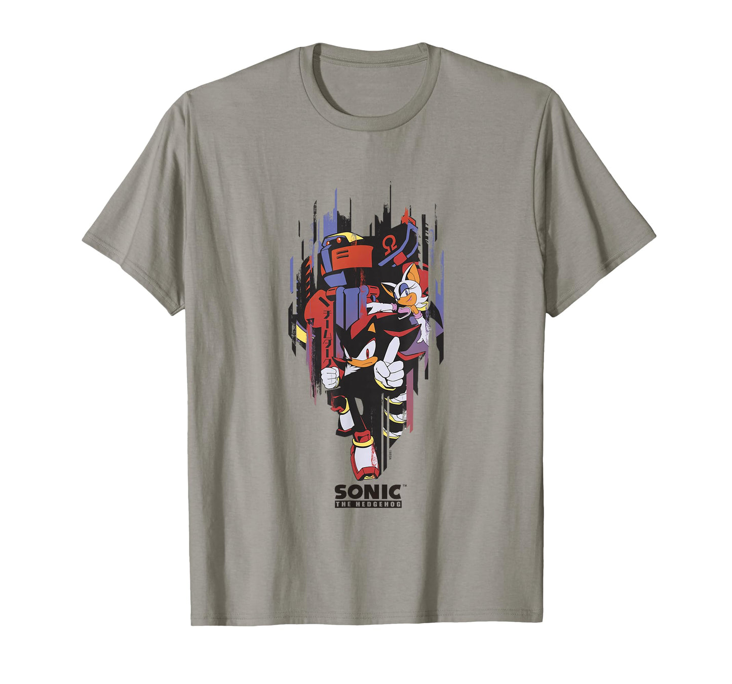 Sonic The Hedgehog Omega Rouge & Shadow Teamup T-Shirt