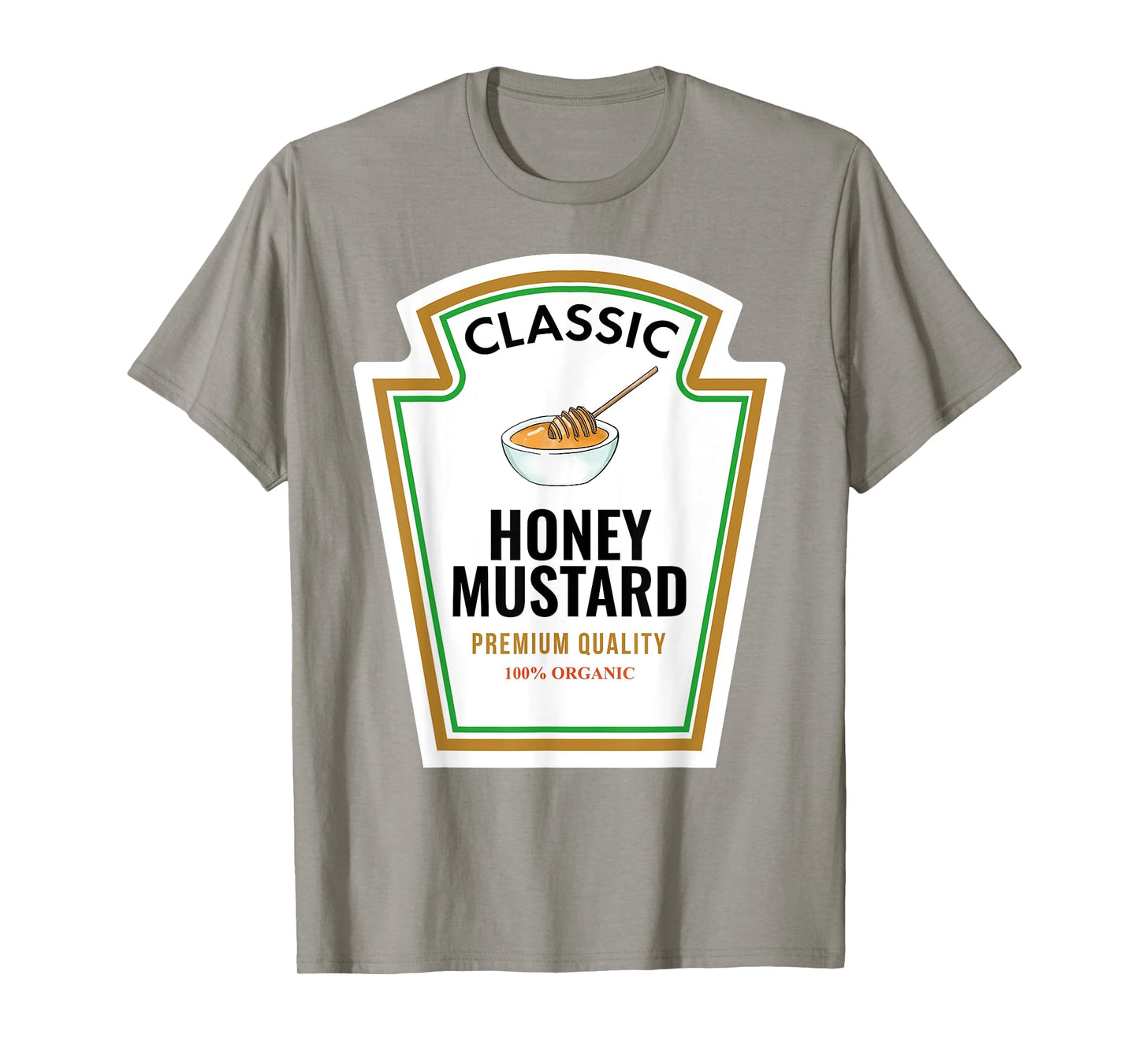 Classic Honey Mustard Label Design Organic Condiment Lover T-Shirt
