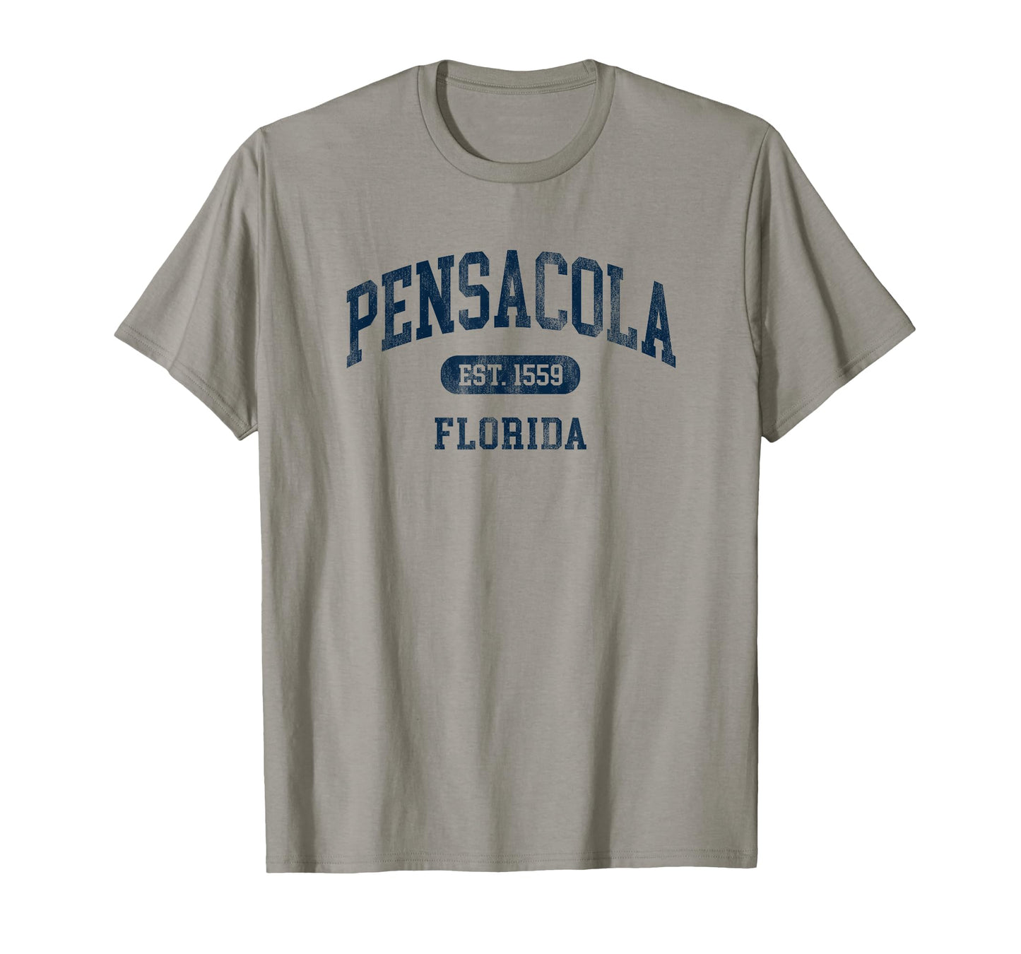 Vintage Pensacola FL Est 1559 Retro Preppy Throwback Mens T-Shirt