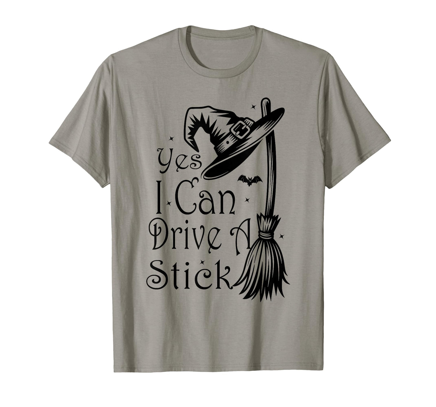 Witch Yes I Can Drive A Stick Halloween T-Shirt