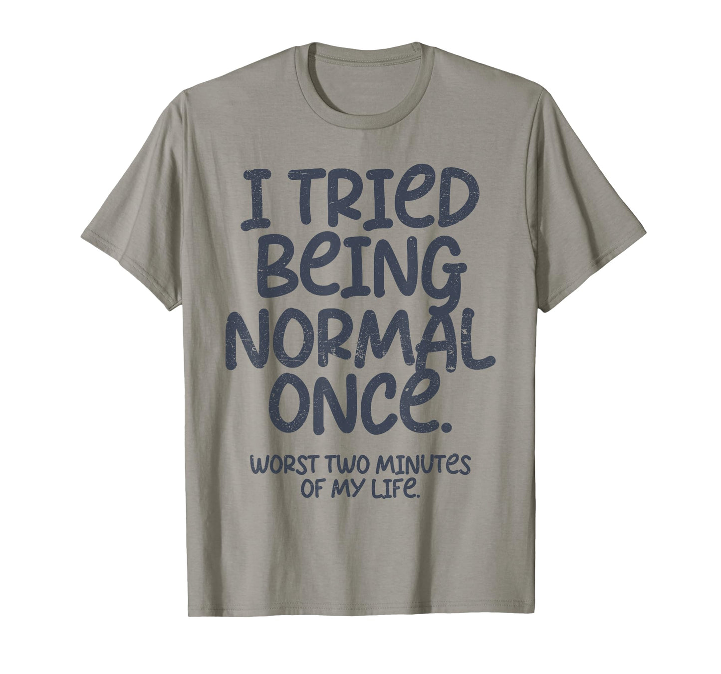 Womens Graphic Tees and Teen Girl Clothes I Tried Being Normal Once Funny T-Shirt, Small, White