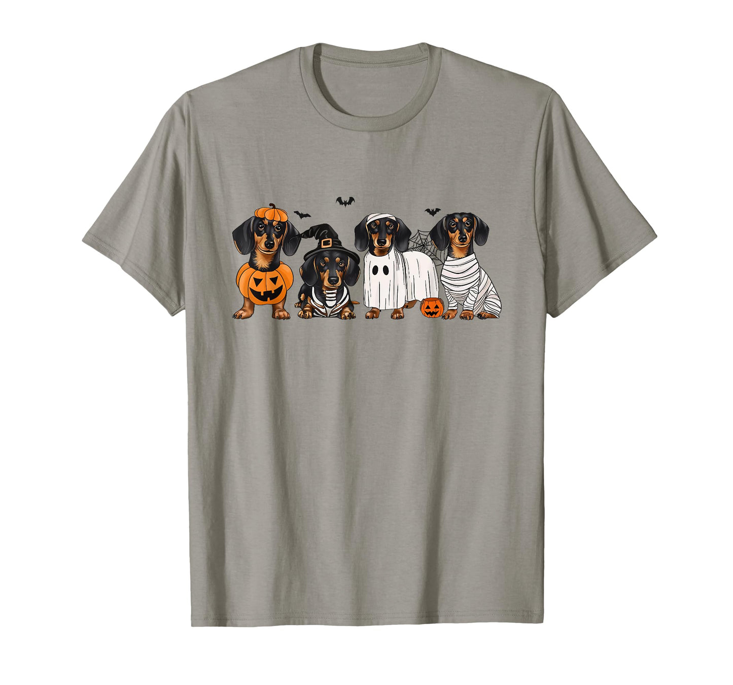 Weiner Dog Witch Happy Halloweenie Cute Halloween Dachshund T-Shirt