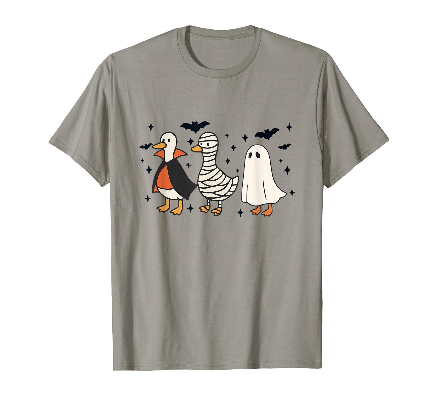 Spooky Goose Halloween Goose Witch Ghost Silly Goose Farm T-Shirt