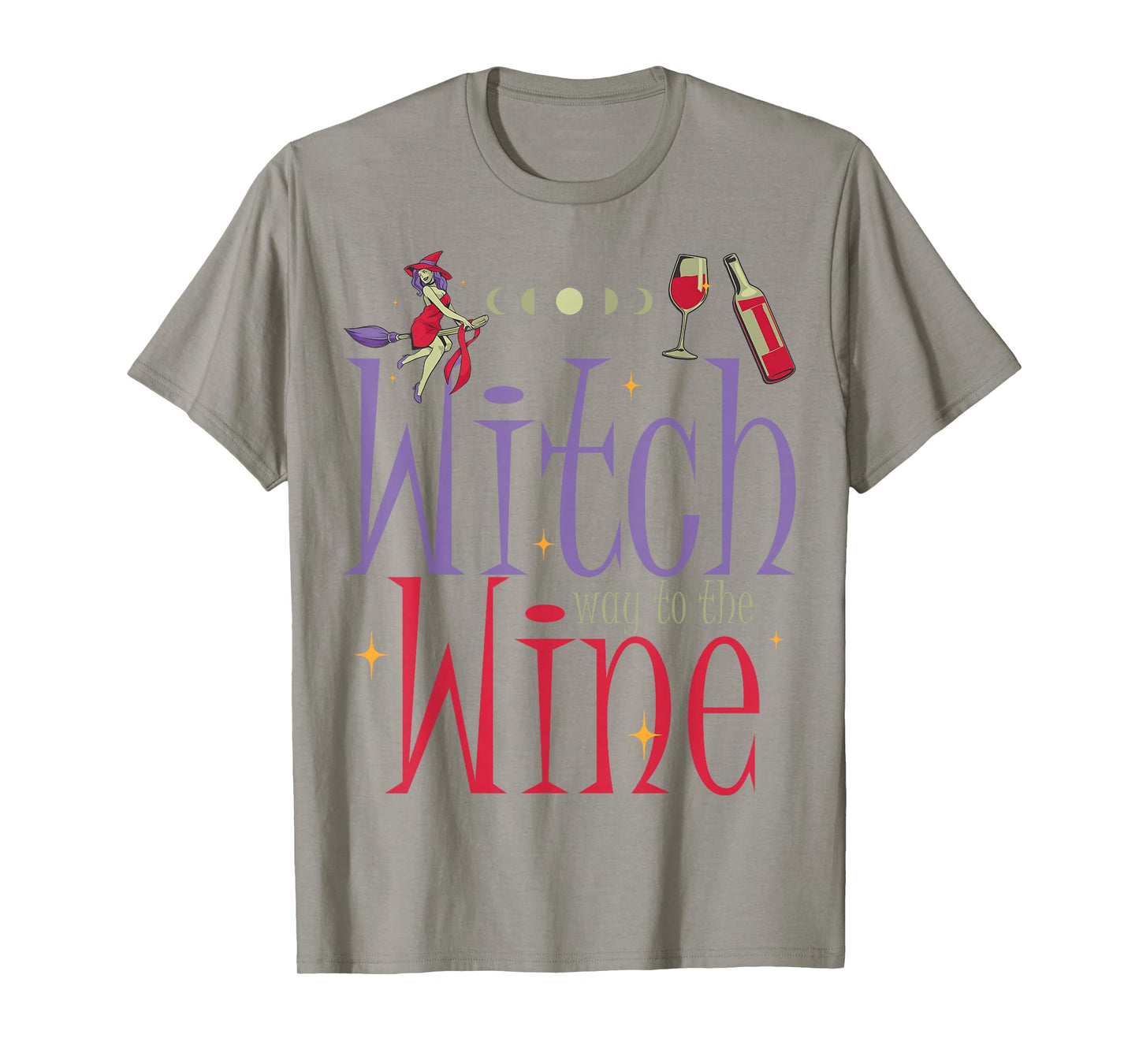 Wine Witch Halloween Wine Lovers Drinker Wine Enthusiast T-Shirt