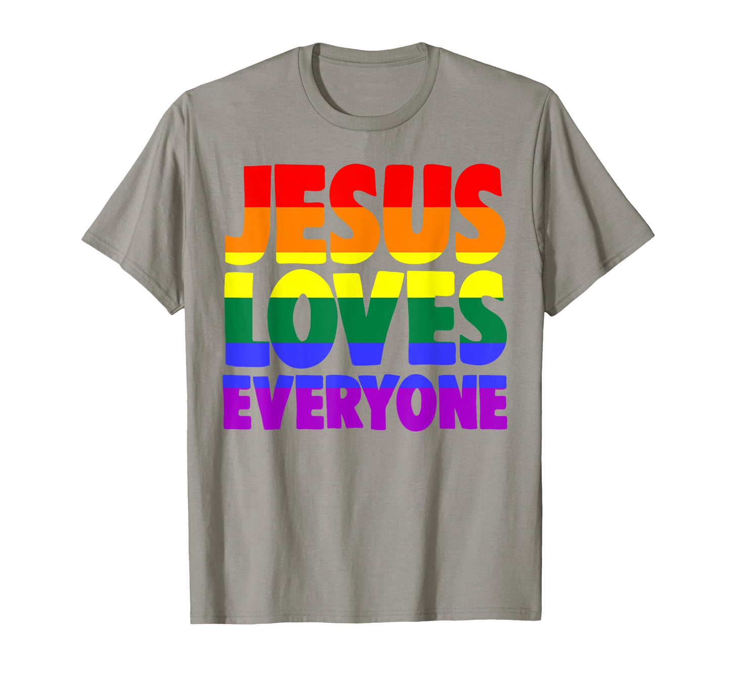 Jesus Loves Everyone T-Shirt Bible Pride Tshirt Men T-Shirt