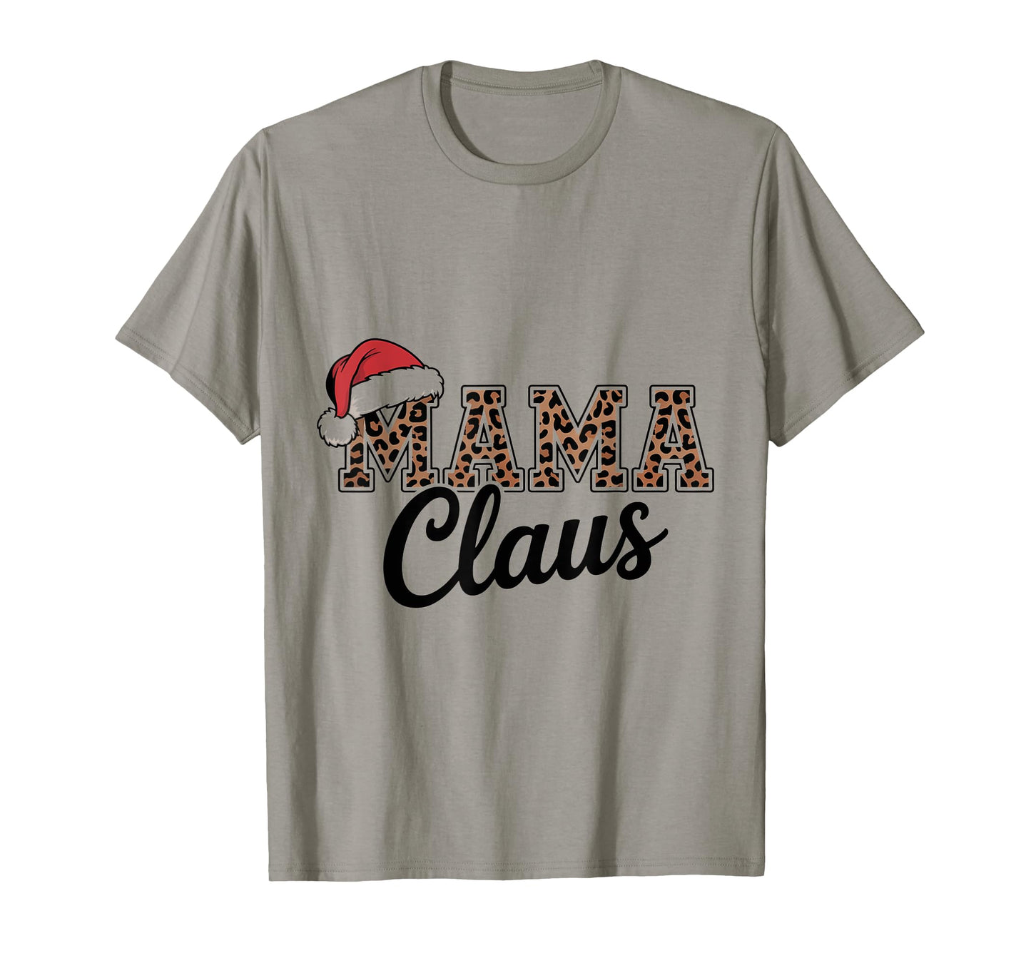 Mama Claus Christmas tee Matching Santa Family Holiday T-Shirt