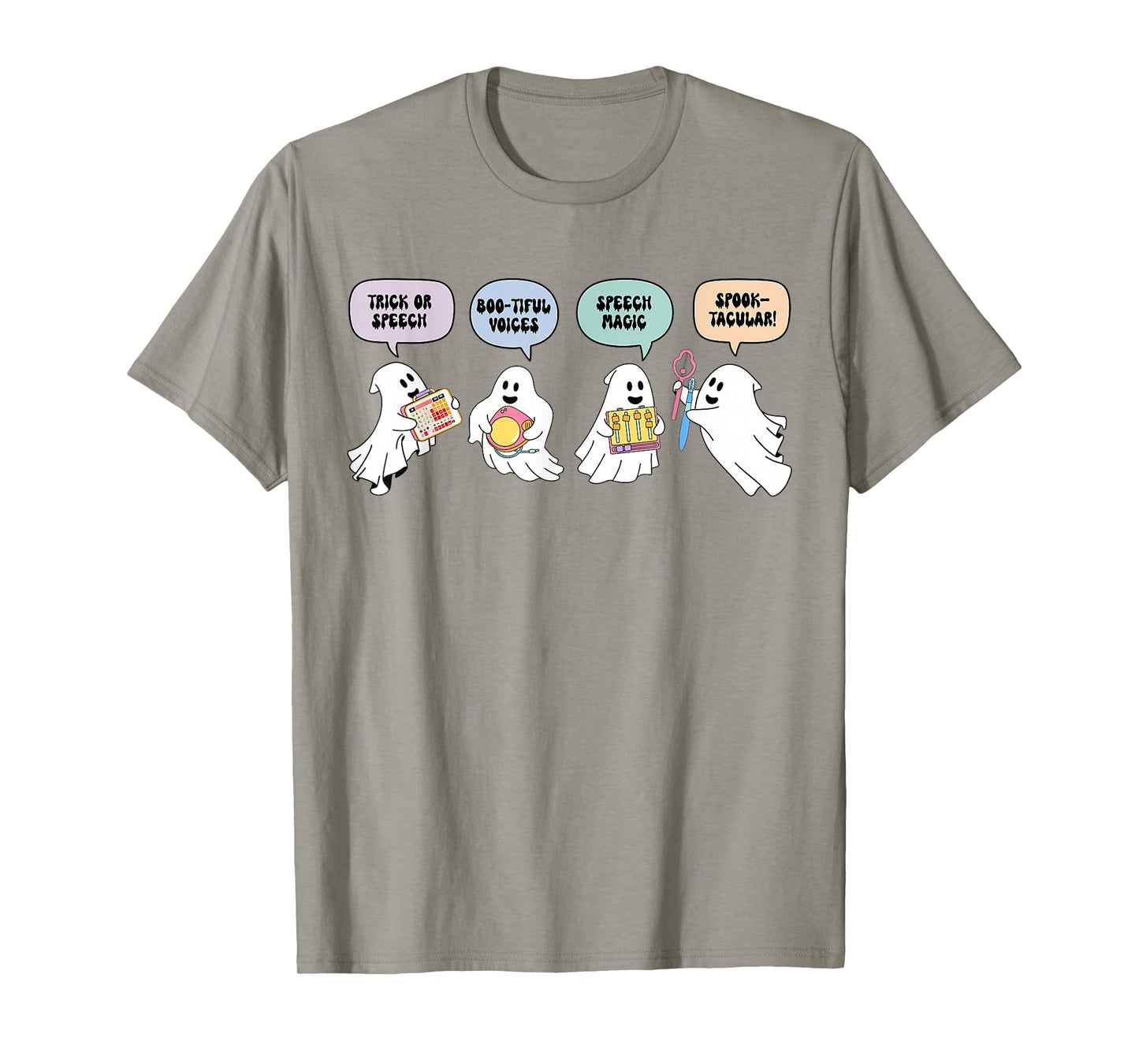 SLP Trick Or Speech Speechie Halloween Vibes Spooky Season T-Shirt