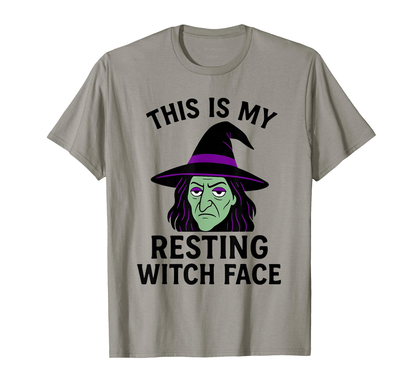 Resting Witch Face Funny Halloween Pun T-Shirt