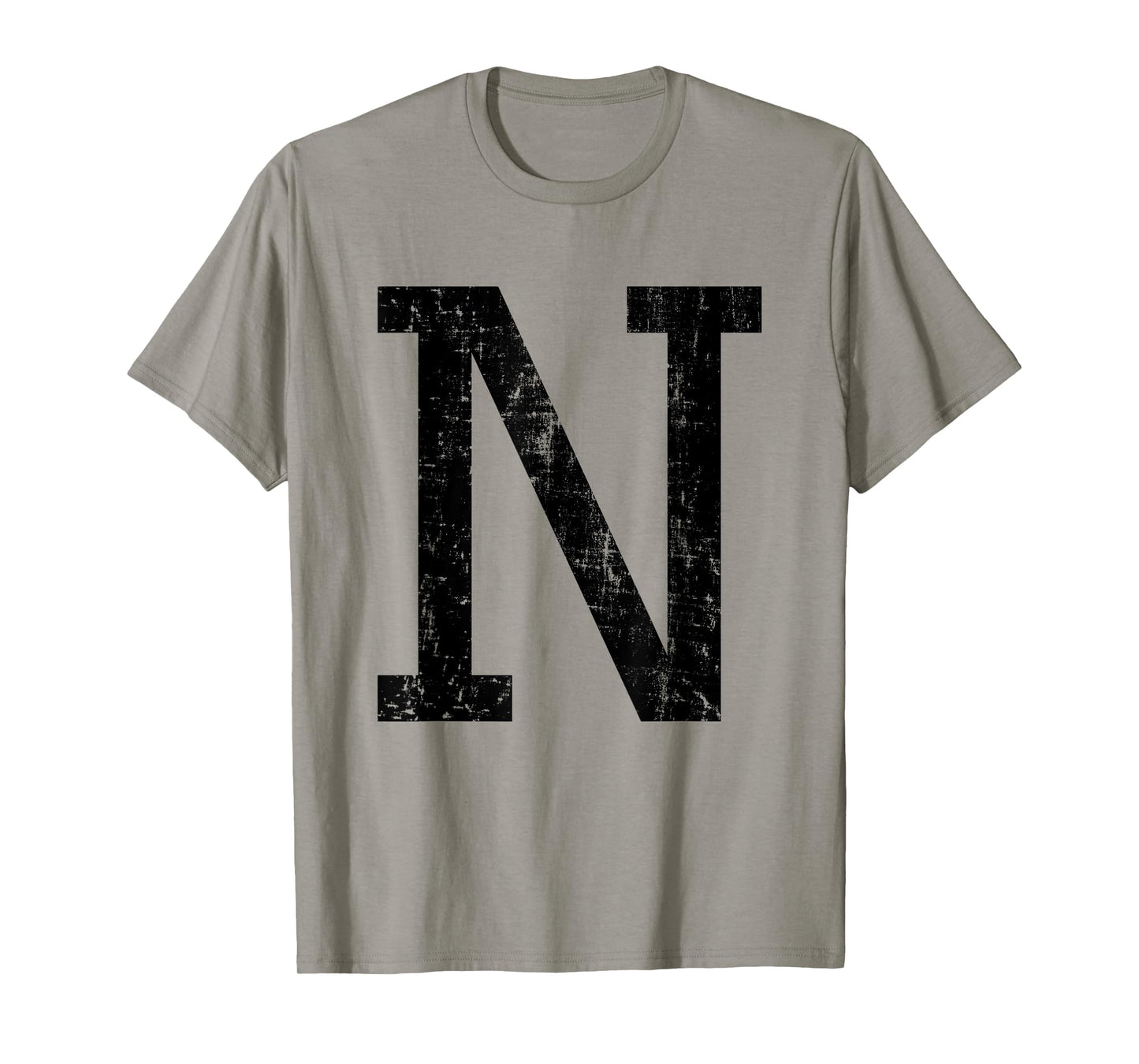 Letter N Capital Alphabet Initial School College Varsity T-Shirt