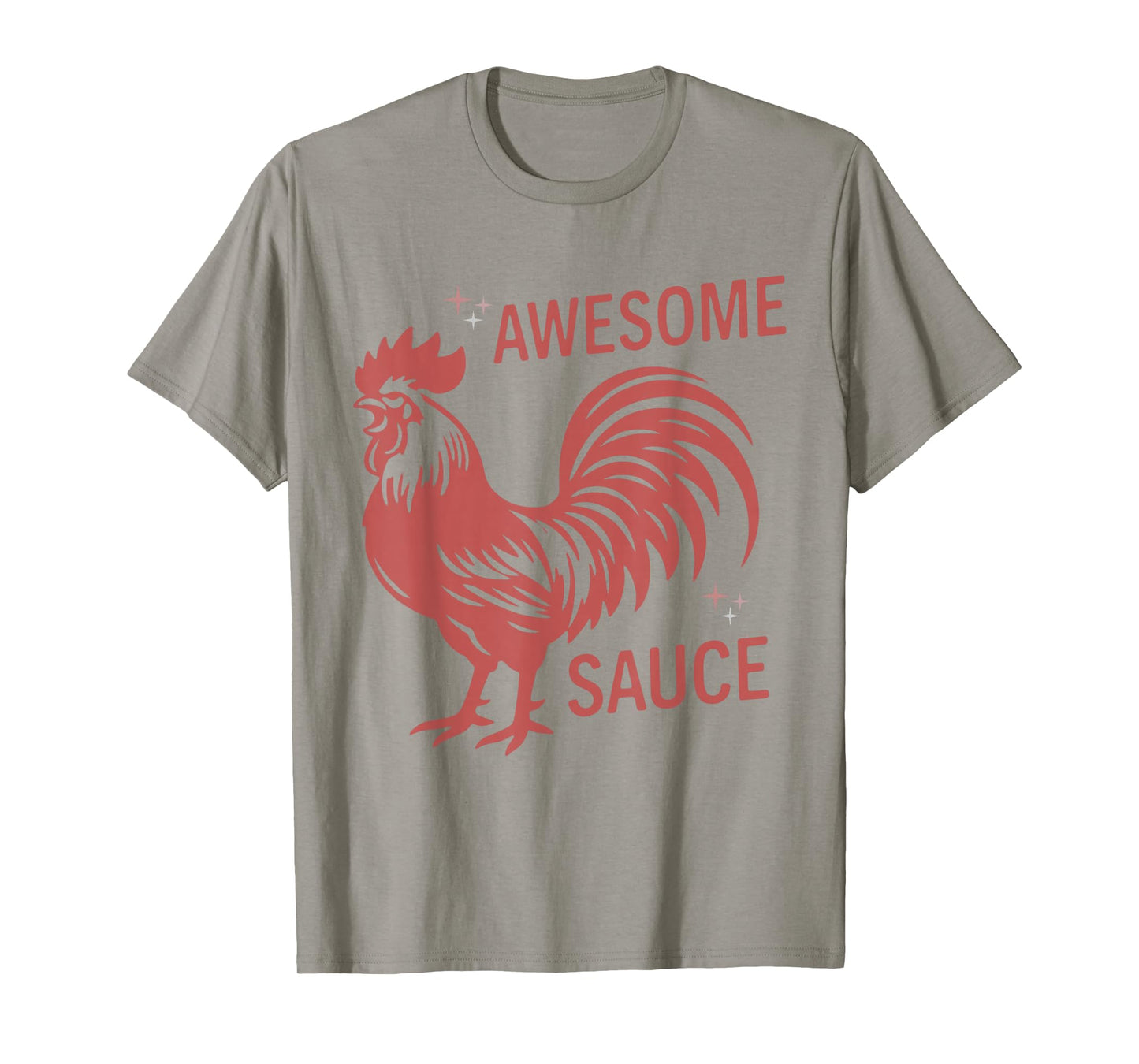 Awesome Sauce Rooster Graphic Retro Farm Vibes T-Shirt